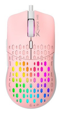 Mouse Xtrike Me Gamer Gm-209p Color Rosa