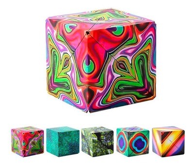 Cubo Magico Magnético Intercambiable 3d Para Niños Y Adultos