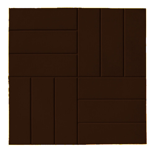 Тротуарная плитка 12 кирпичей 500*500*50 мм (коричневый)