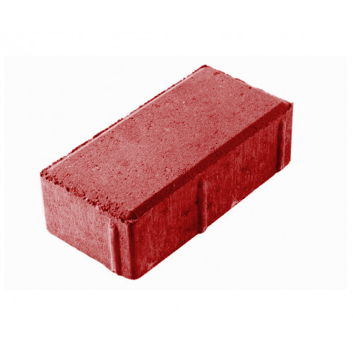 Тротуарная плитка Кирпич 200*100*30 мм (красный)