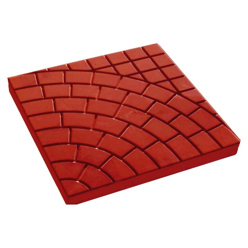 Тротуарная плитка Паутинка 300*300*30 мм (красный)