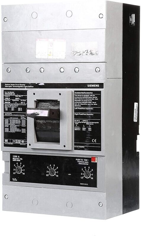 SIEMENS 1200A 600V 3 POLE SENTRON SERIES CIRCUIT BREAKER