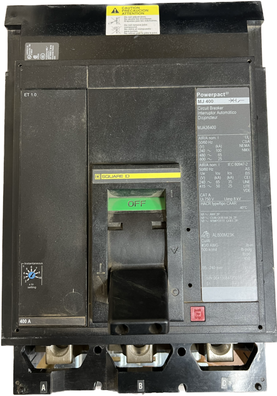 Square D MJA36400 Circuit Breaker Powerpact M
