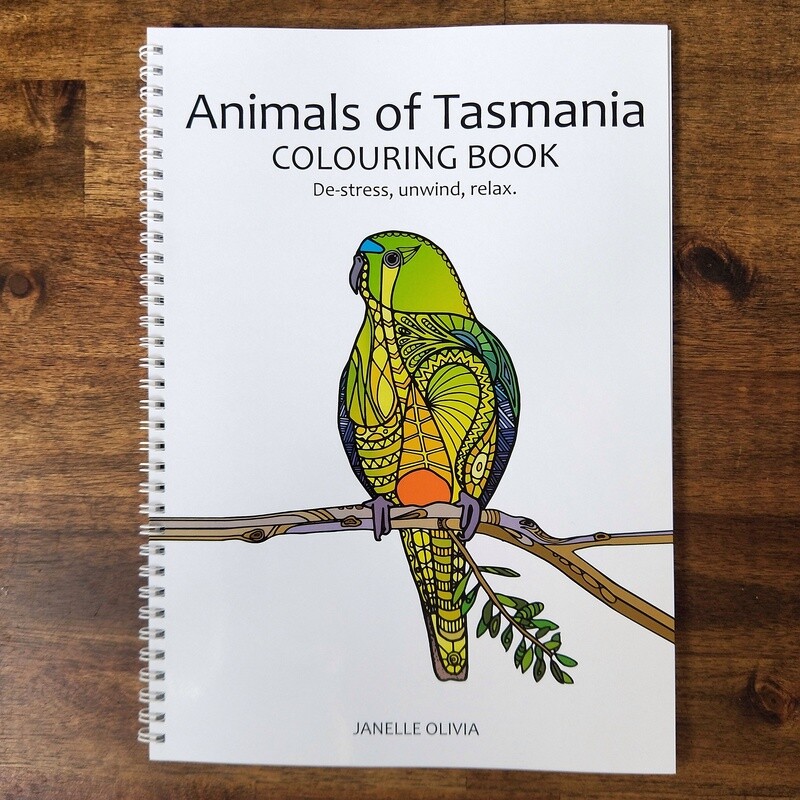 Animals of Tasmania Colouring Book