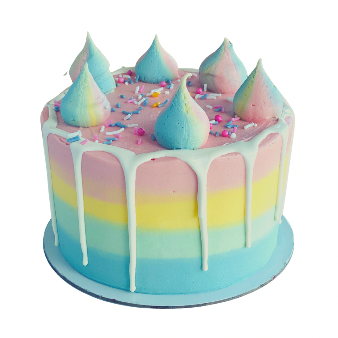 Rainbow Dreams Pastel Party Cake