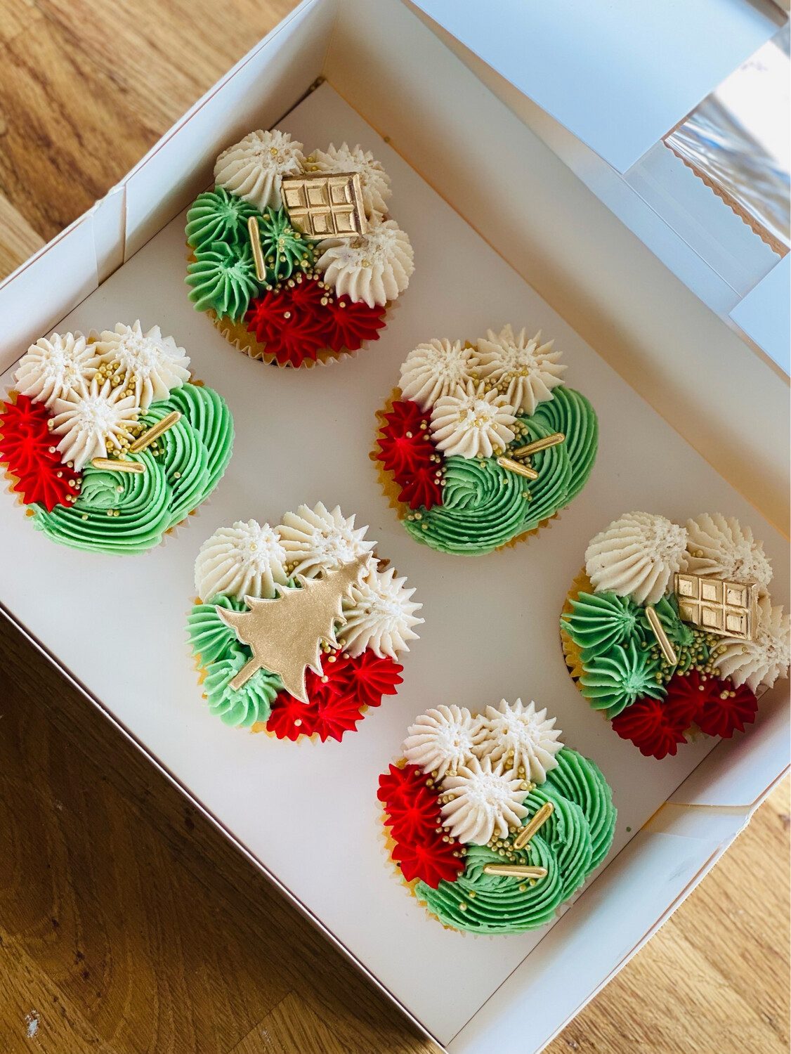 Christmas Deluxe Cupcake box