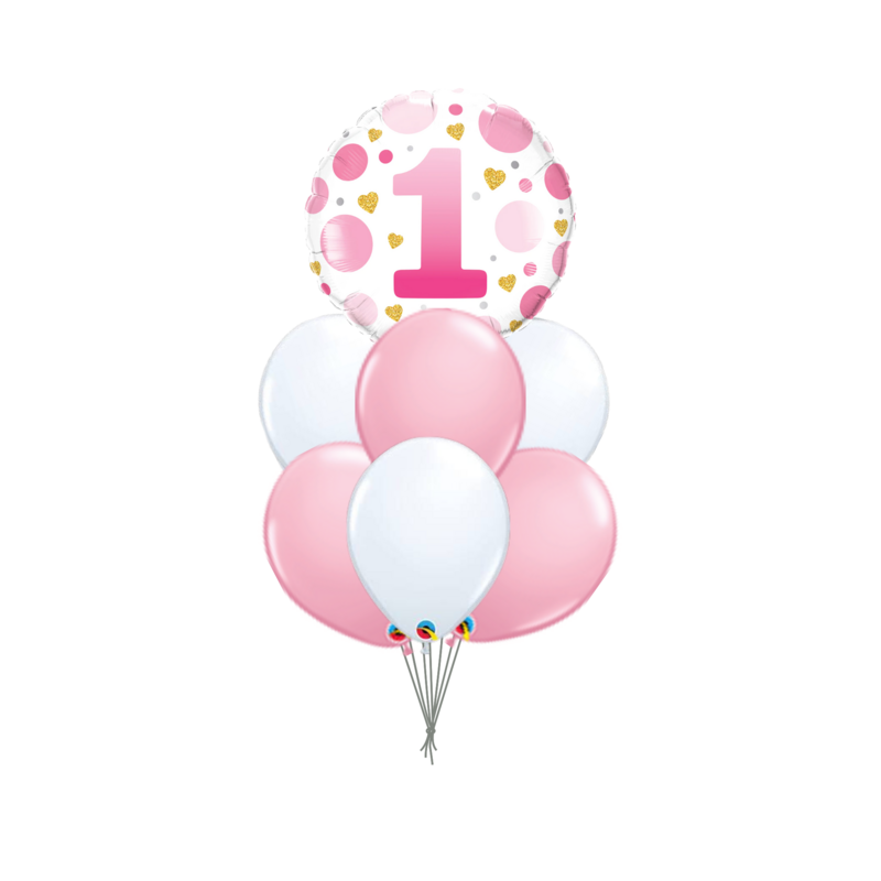1st Birthday Balloon Bouquet
