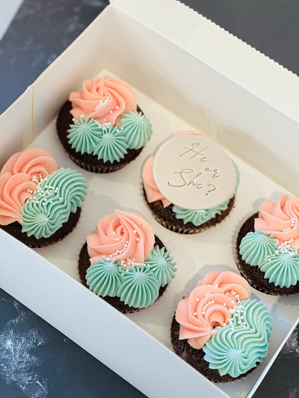Gender Reveal Cupcakes