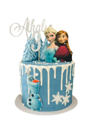 Frozen Snow Princess Cake