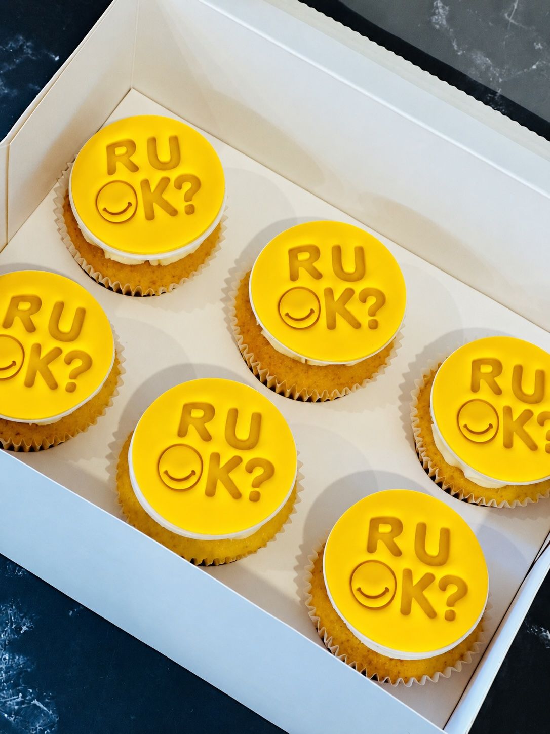 RU OK Day Cupcakes
