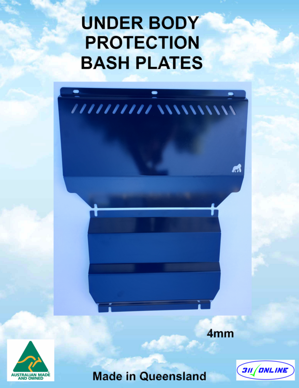 BASH PLATE SET 4mm Will Fit &amp; Suit Mitsubishi Triton ML/MN 2006-2015