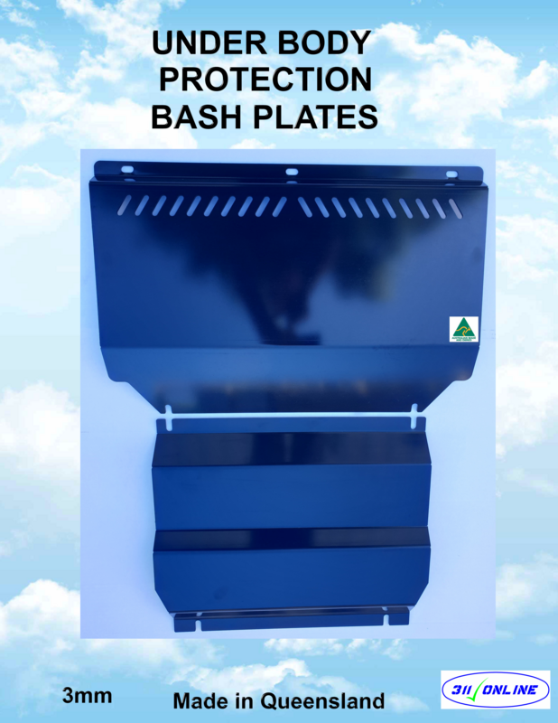 BASH PLATE SET 3mm Will Fit &amp; Suit Mitsubishi Triton ML/MN 2006-2015