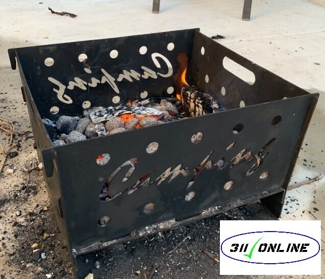 FLAT PACKED FIRE PIT, IDEAL CAMPFIRE FIREPIT PACK