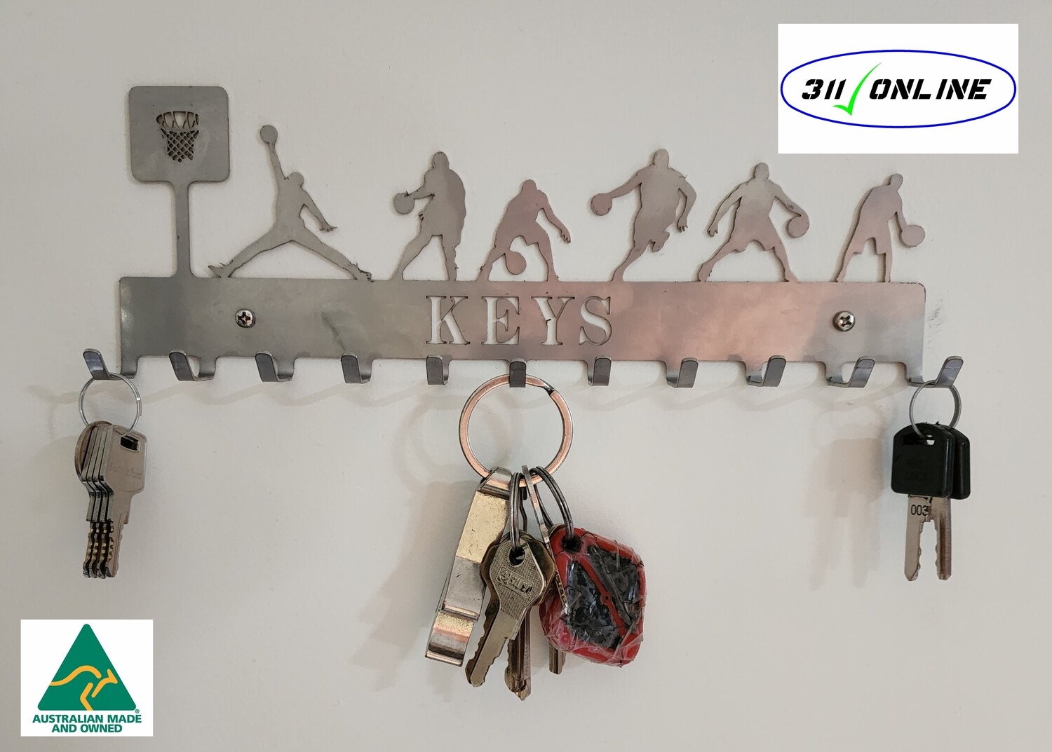 Basket Ball Team Key Holder