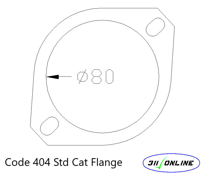 Program 404 STD Cat Flange 80mm