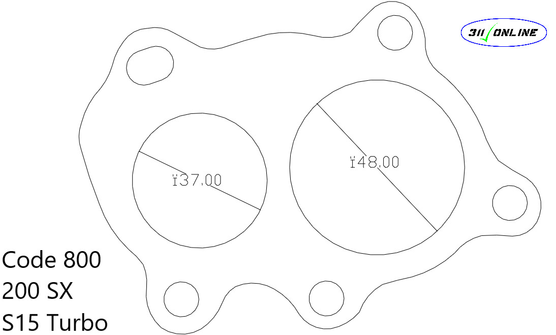 Program 800 (474) To Suit and Fit Nissan 200SX S15  Black Eng
