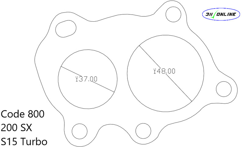 Program 800 (474) To Suit and Fit Nissan 200SX S15  Black Eng
