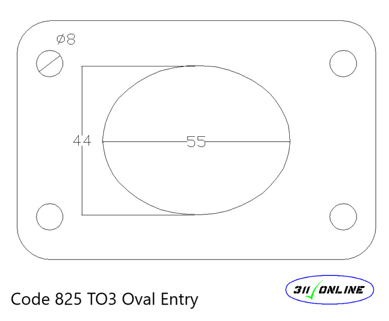 Program 825 (2176) Will Fit and Suit TO3 OVAL Garret Flange