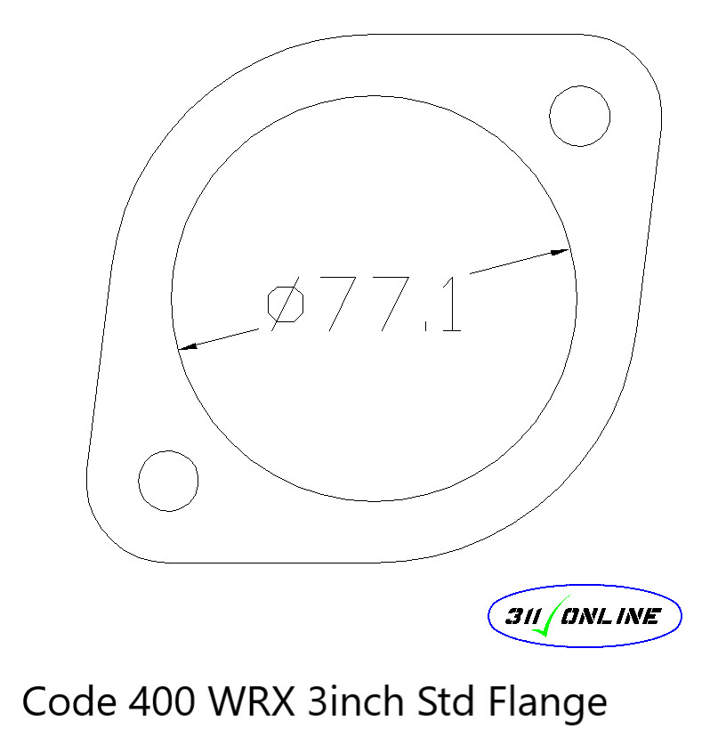 Program 400 Will fit and Suit WRX Turbo 2 Bolt Std Flange