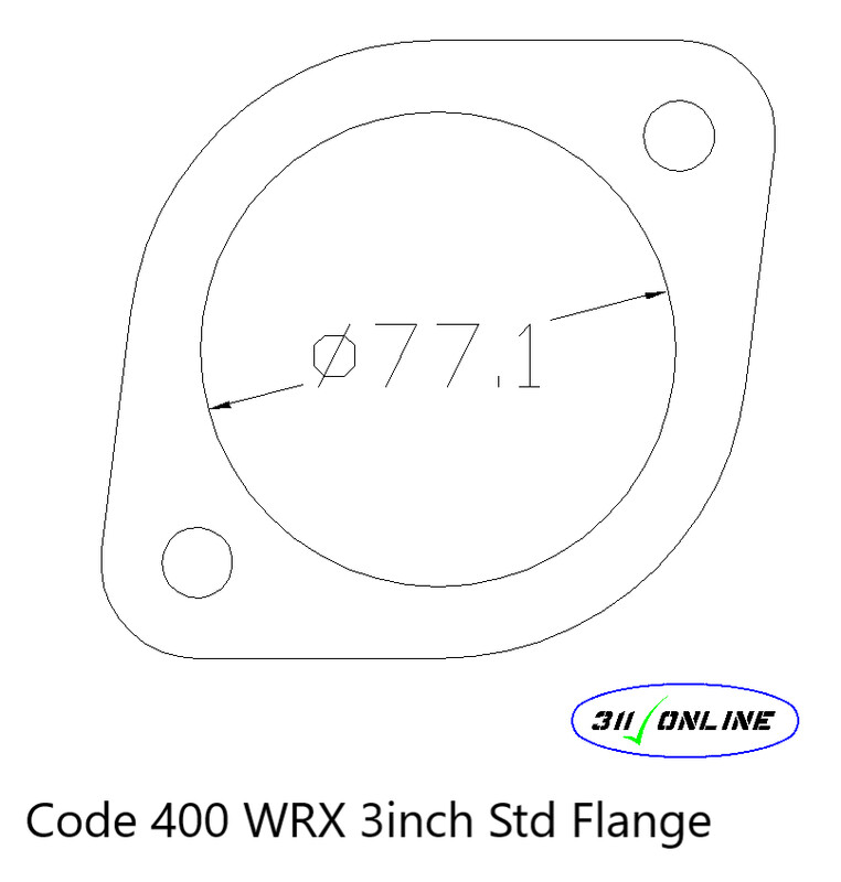 Program 400 Will fit and Suit WRX Turbo 2 Bolt Std Flange