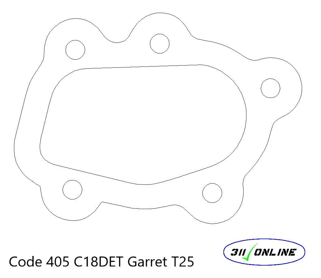 Program 405 T25 Garret will fit CA18 Nissan open wastgate style