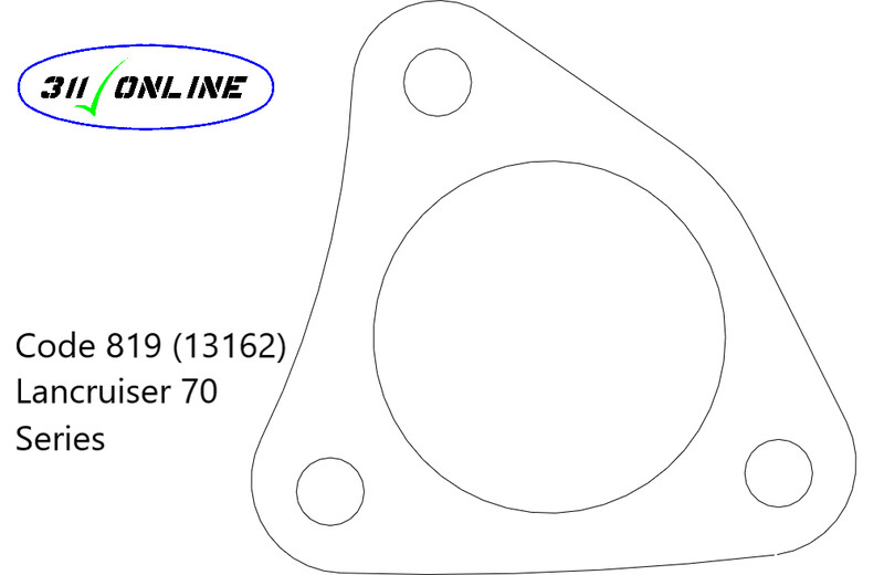 Prog. 819 (13162) Suit and will fit 70 Series L/Cruiser Turbo