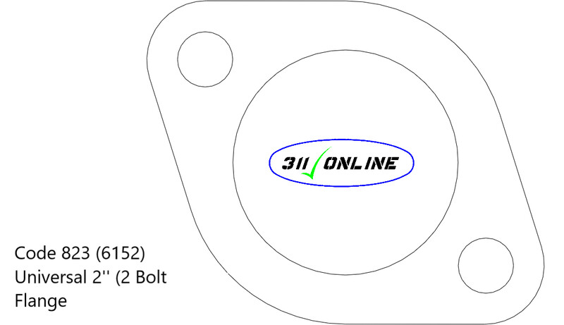 Program 823 (6152) 2inch 2 Bolts Standard Universal Flange
