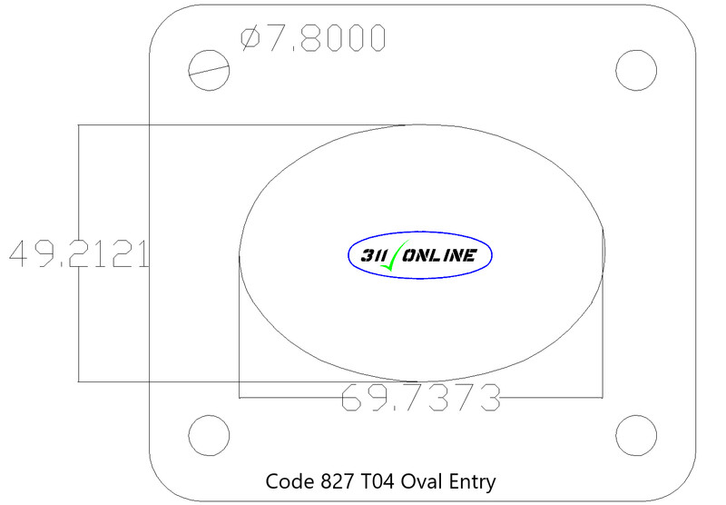 Program 827 (2177) Will Fit and Suit TO4 Garret Oval Flange