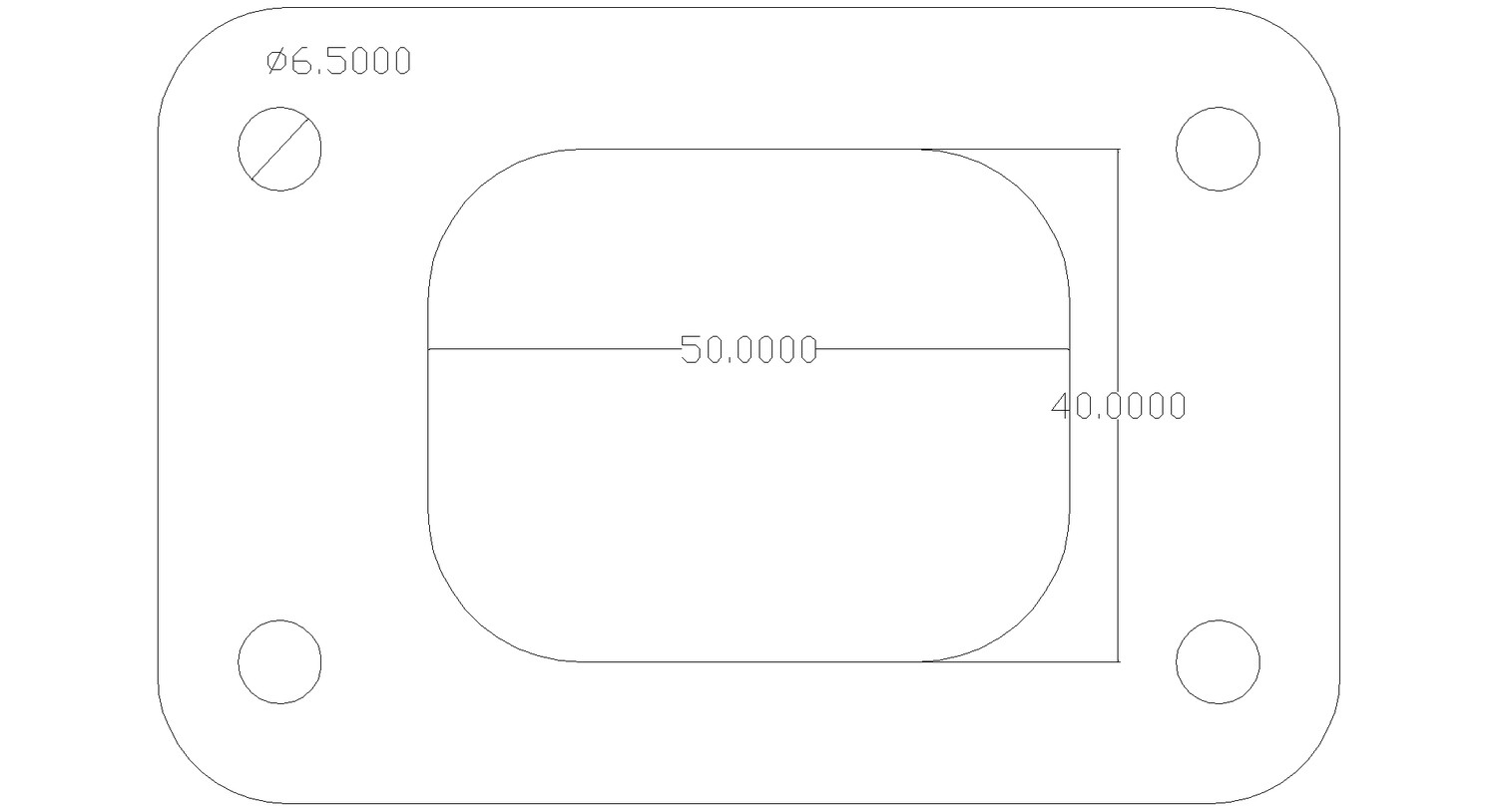 Program 2322 STD T28 Turbo Flange not tapped