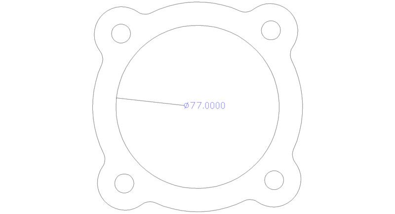 Program 2477 STD Will Fit and Suit GT35 Garret Turbo Flange