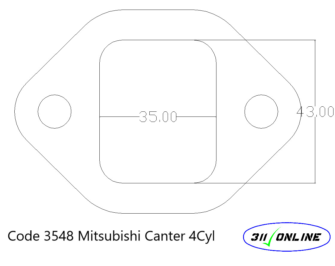 Program 3548 Will Suit and Fit Mitsubishi Canter 4cyl