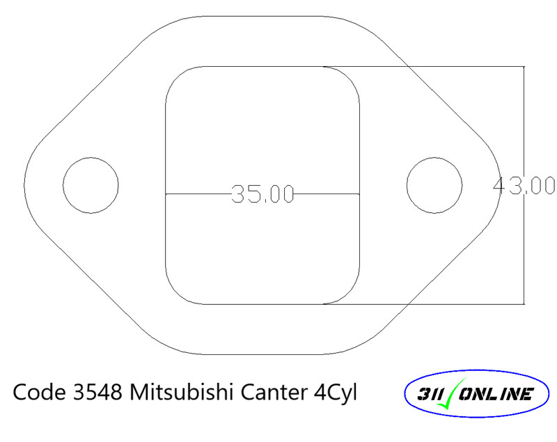 Program 3548 Will Suit and Fit Mitsubishi Canter 4cyl