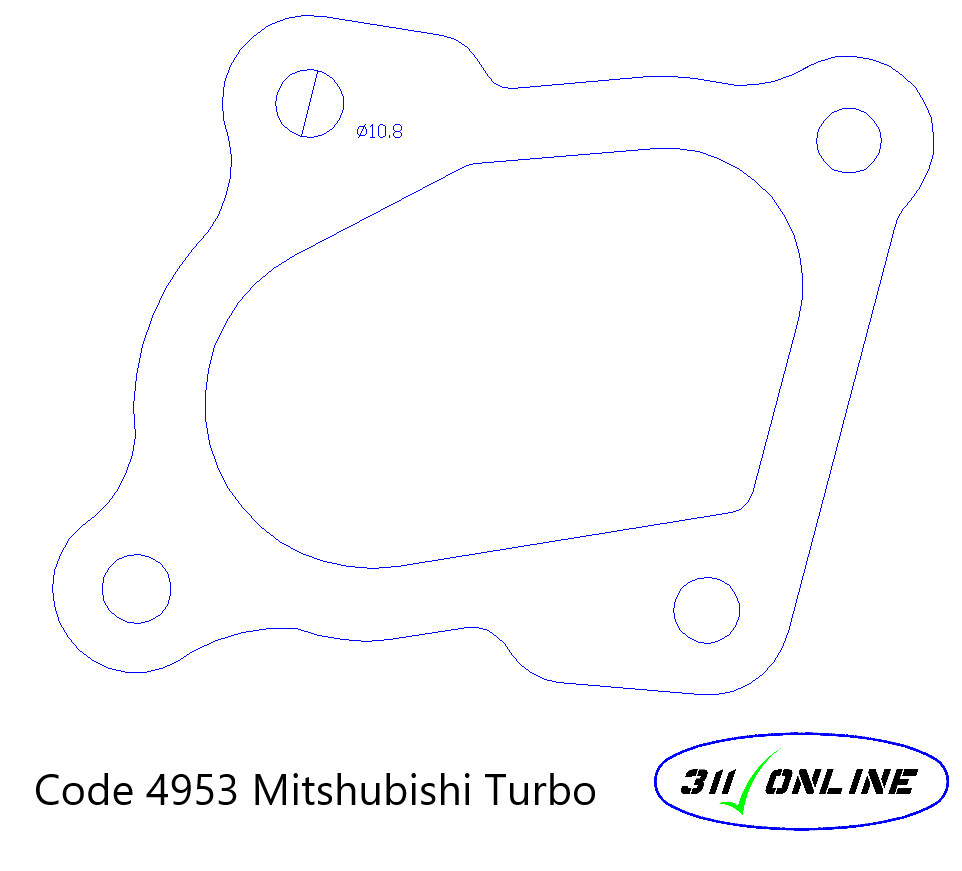 Program 4953 Will Suit and Fit Mitsubishi Turbo