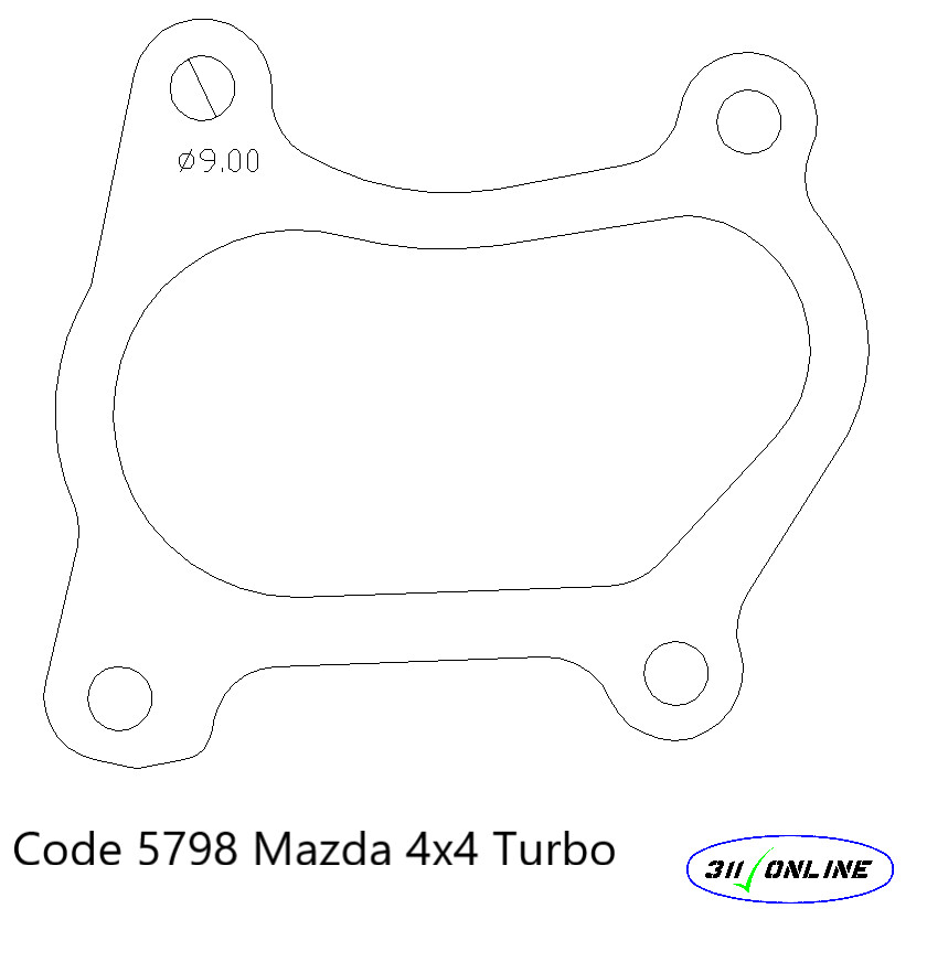 Program 5798 Will Suit and Fit Mazda Turbo