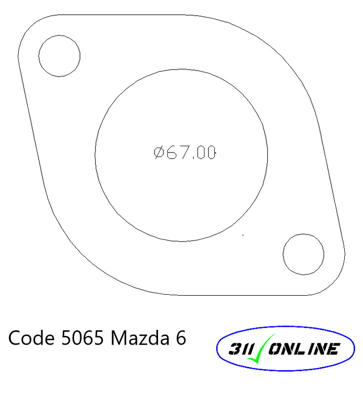 Program 5065 Will Suit and Fit Mazda 6 2 Bolt 57mm Flange