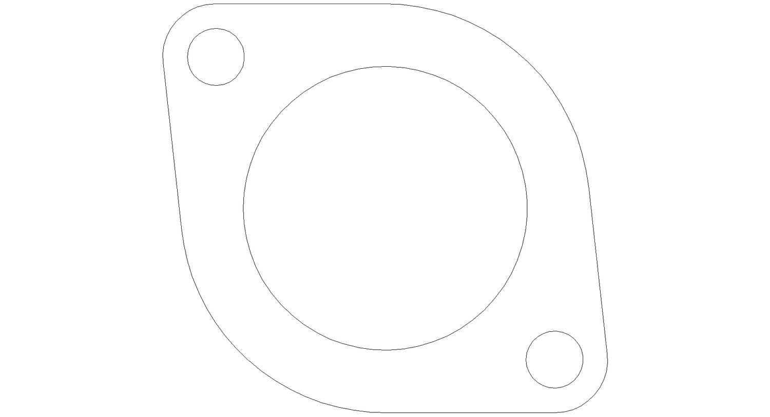 Program 6151 Standard 2 Bolt Flange 2.5 Inch