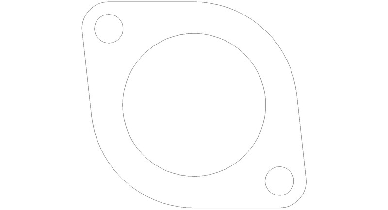 Program 6151 Standard 2 Bolt Flange 2.5 Inch