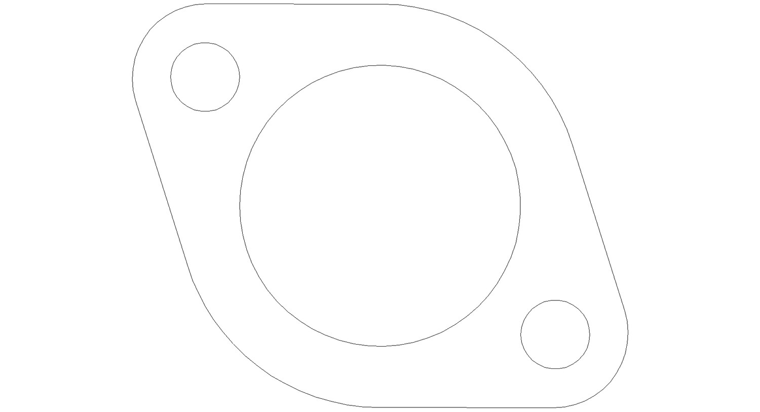 Program 6152 Standard 2 Bolt Flange 2.0 Inch