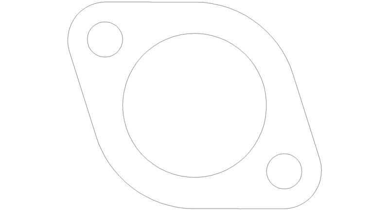 Program 6152 Standard 2 Bolt Flange 2.0 Inch