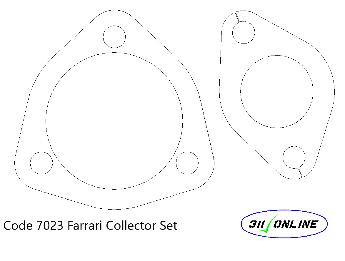 Program 7023 To Suit and Fit Ferarri Collector Set Flanges
