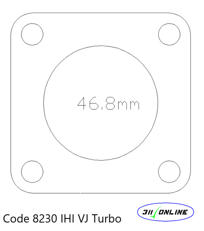 Program 78230 To Suit and Fit IHI VJ Turbo 46.8mm Opening