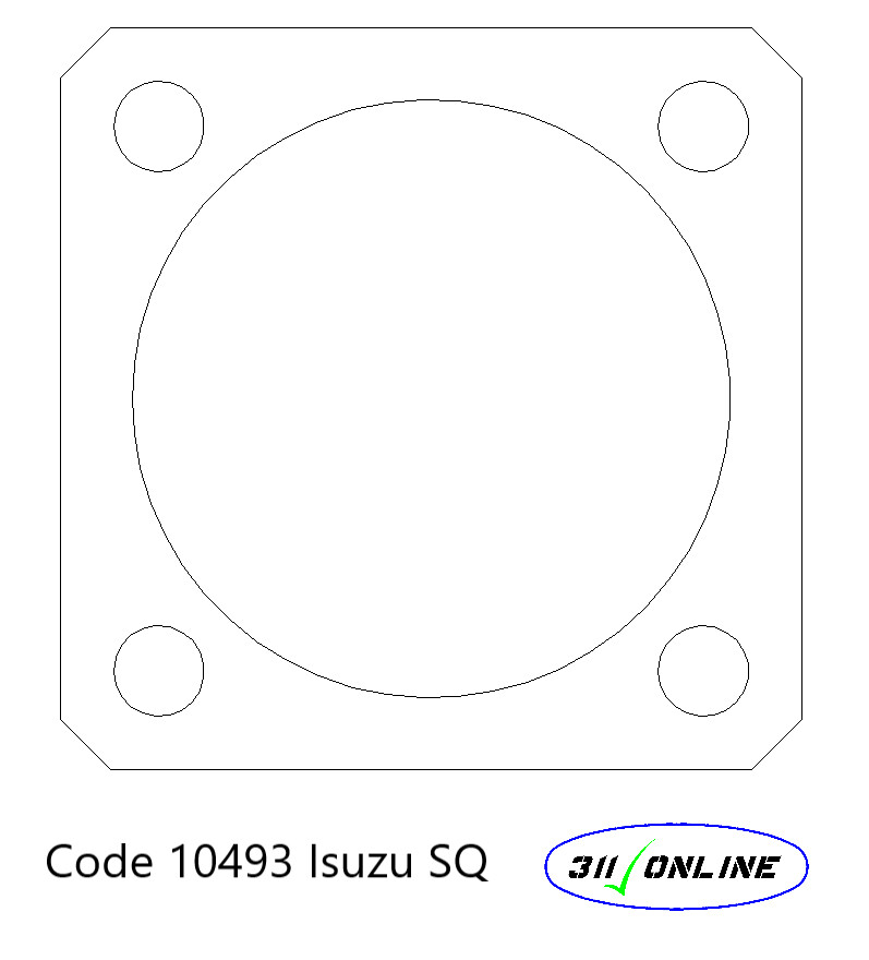 Program 10493 Will Suit and Fit Isuzu SQ 4 Bolt