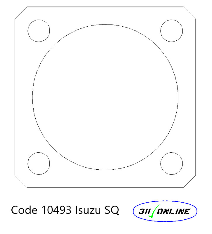 Program 10493 Will Suit and Fit Isuzu SQ 4 Bolt