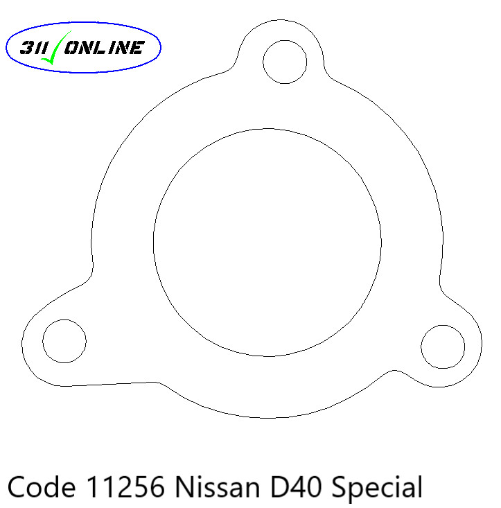 Program 11256 Will Suit and Fit Nissan D40 2.5 Pipe Flange