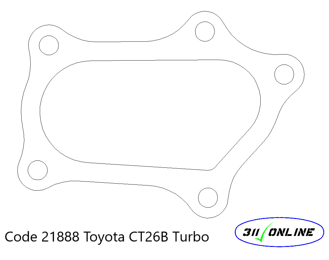 Program 21888 Will Suit and fit Toyota CT26B Turbo Outlet