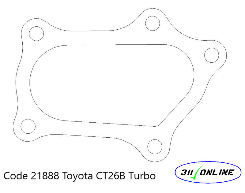 Program 21888 Will Suit and fit Toyota CT26B Turbo Outlet