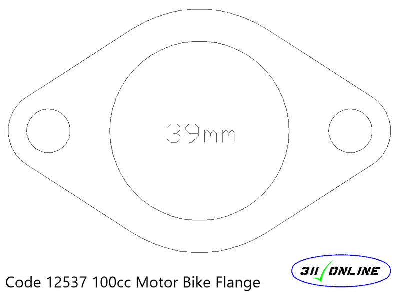 Program 12537 100cc Motorbike Flange 2 Bolt 39mm