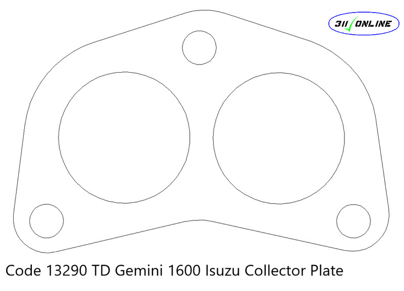 Prog 13290 Will Suit and Fit Isuzu Gemini TD (Collector Plate)