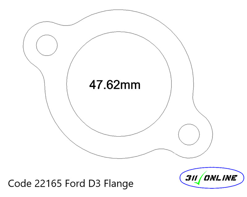 Program 22165 Will Suit and fit Ford D3 47.6mm Pipe Flange