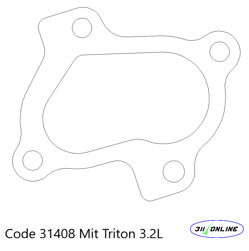 Program 31408 Will Suit and Fit Triton 3.2 Turbo Outlet Flange